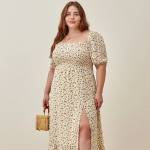 Reformation Meadow Dress - floral print -  Extended Size - 2x